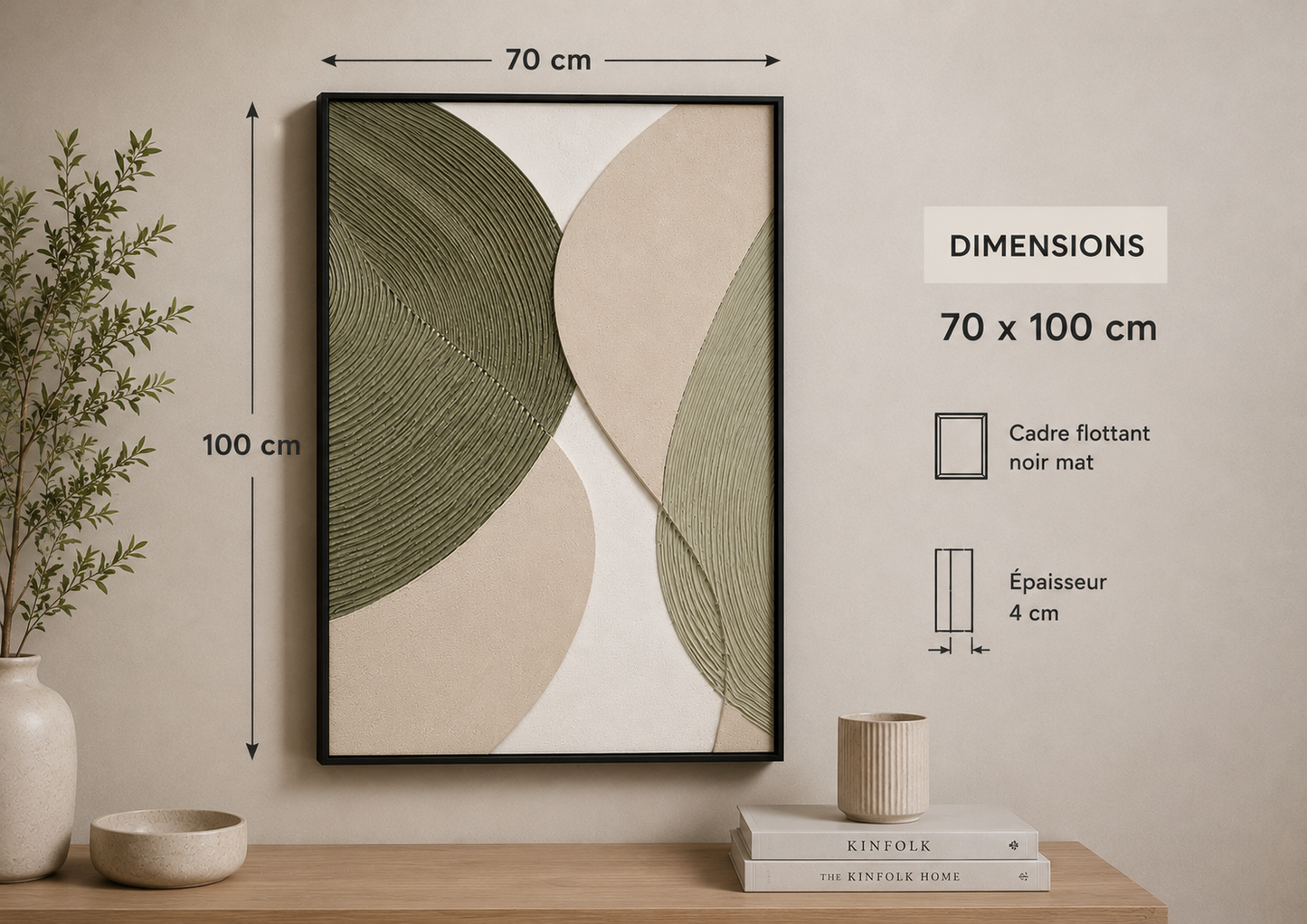 70*100 Abstract Canvas Painting