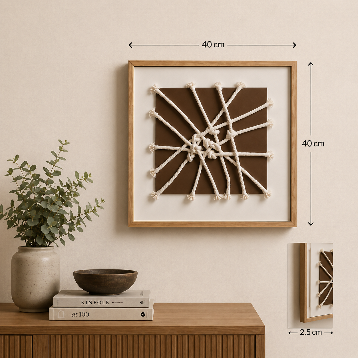 Decorative Rope Wall Art 40*40