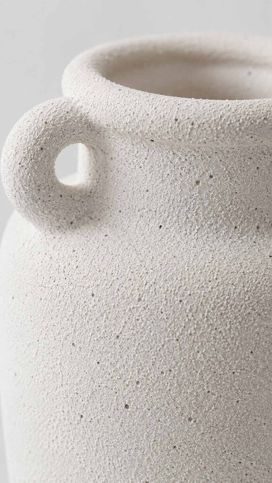 Vase en Terre Cuite Blanc « Athena » (GM)