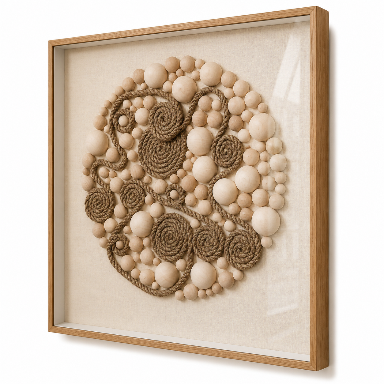 Relief Painting Round Pearl 60*60