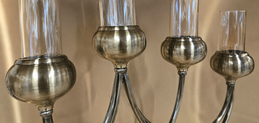 Chandelier en Bronze 5 branches – vue 4 du produit | ODECO