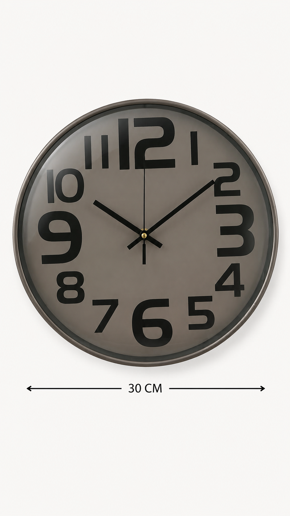 Horloge murale moderne bronze cuivré – 30 cm – vue 7 du produit | ODECO