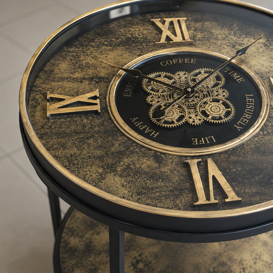 Table Horloge Vintage Grande – vue 2 du produit | ODECO