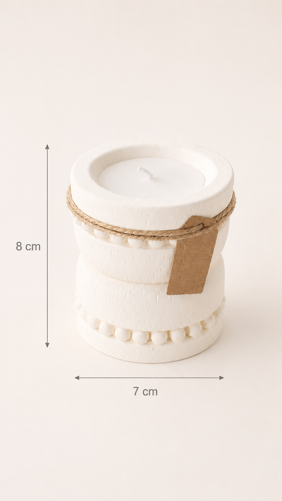 Bougie Texturé pilier