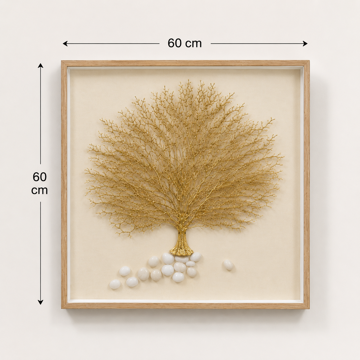 Golden Tree of Life 3D Wall Art 60*60