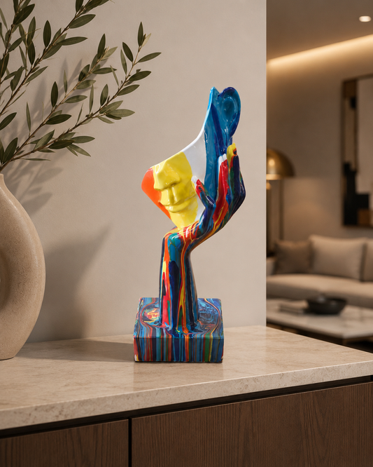 Figurine Visage Coloré – vue 2 du produit | ODECO
