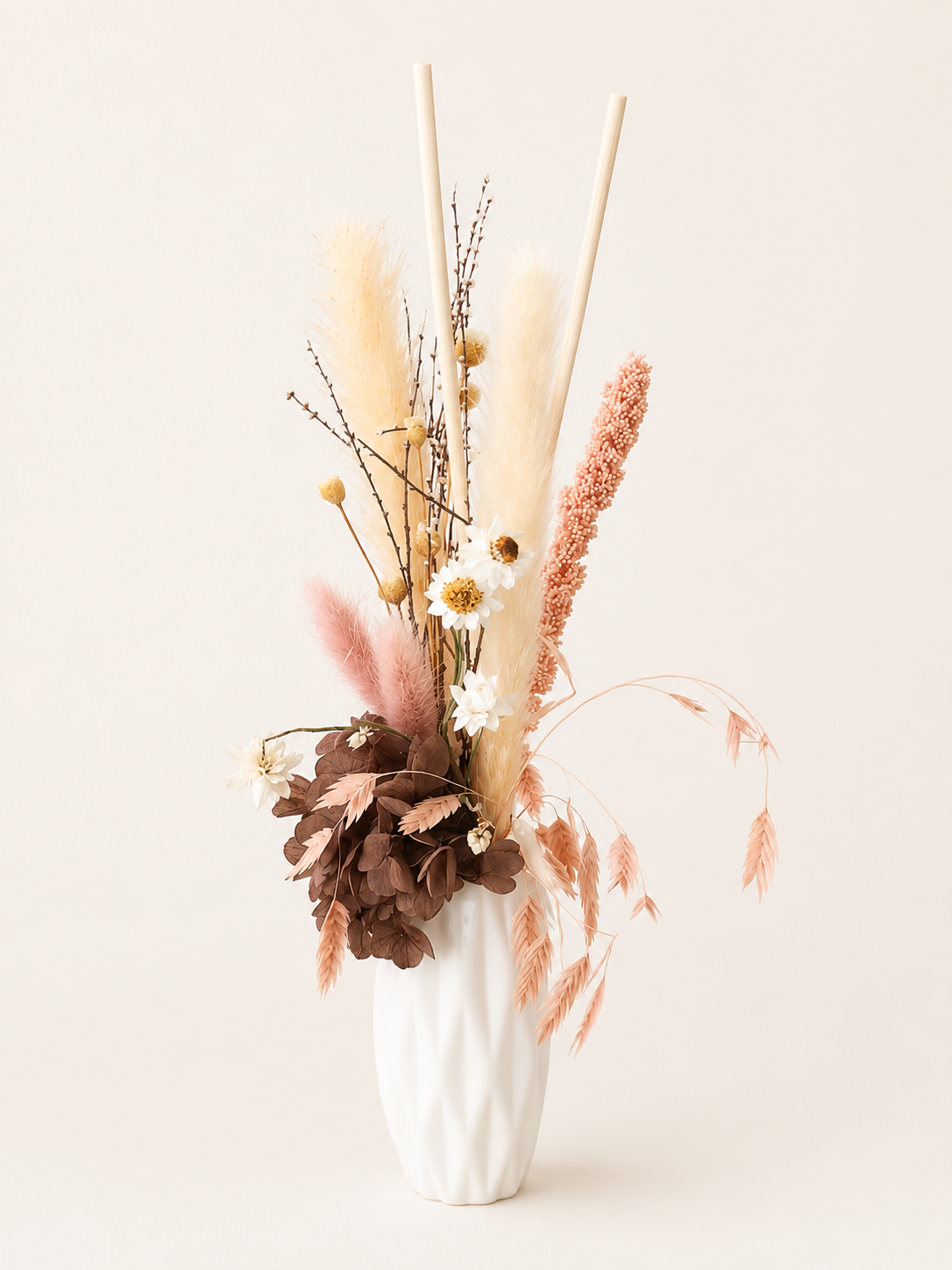 Mini Vase +fleures Séchées Multicouleurs – vue 19 du produit | ODECO