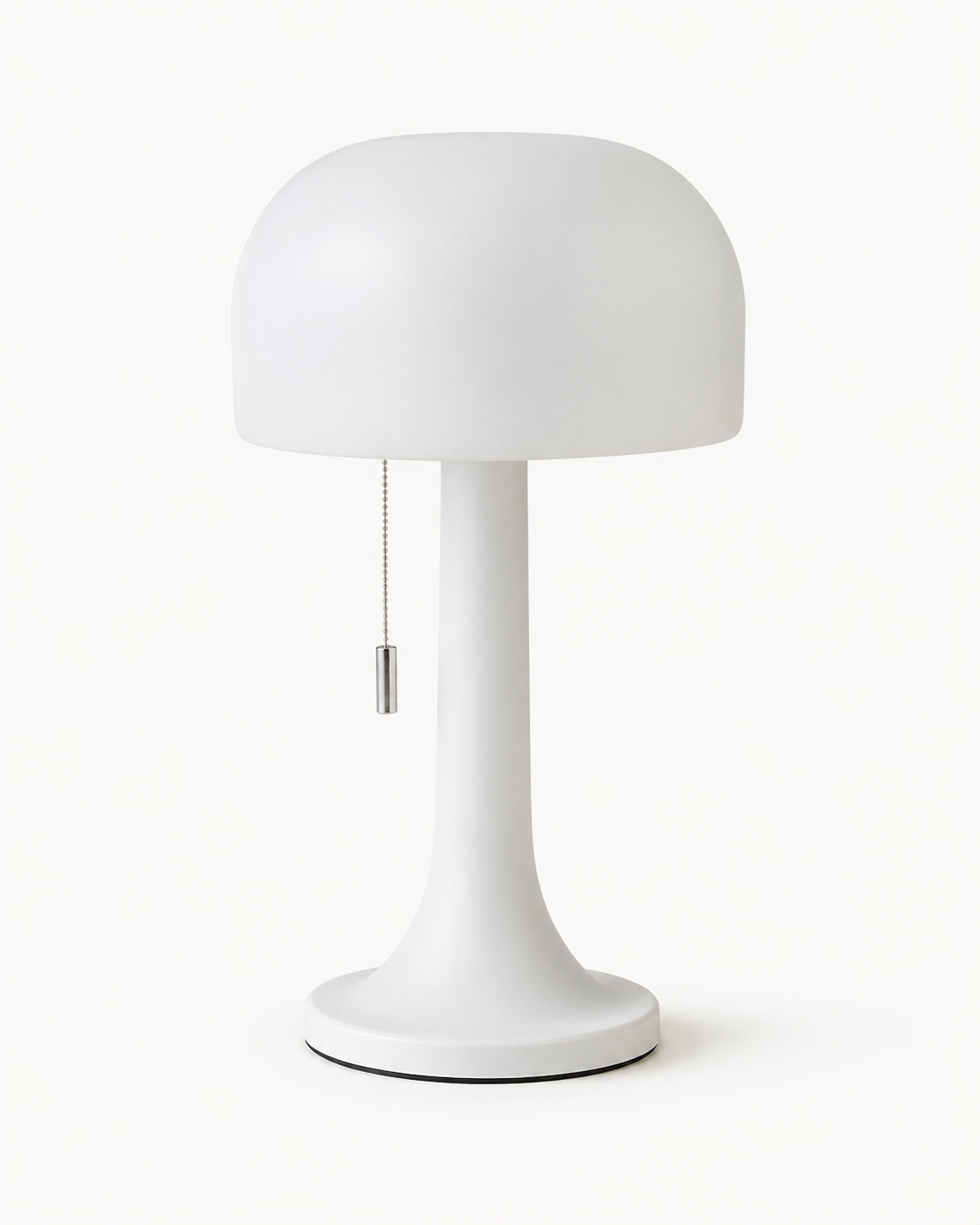 Lampe champignon rechargeable – noire, blanche et bois – vue 12 du produit | ODECO