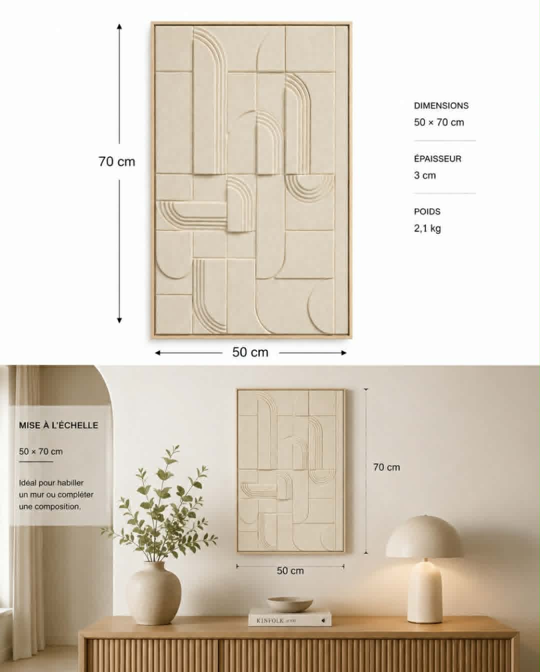 3D Geometric Painting 50x70