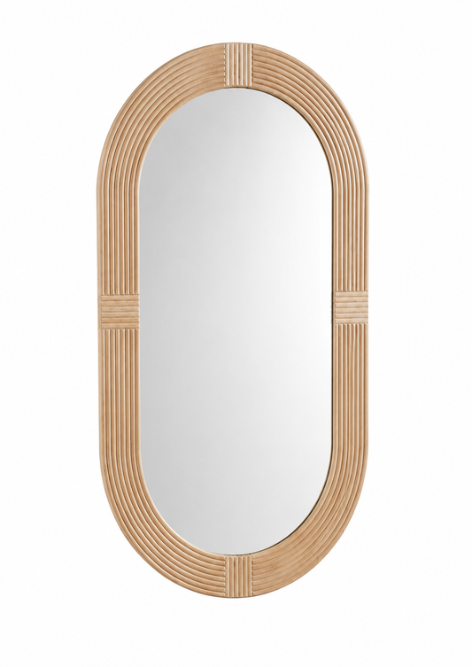 Miroir Ovale Boho – vue 2 du produit | ODECO