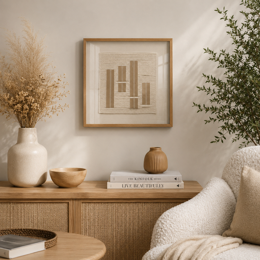 Tableau corde bandeau — 40 × 40 cm – vue 2 du produit | ODECO