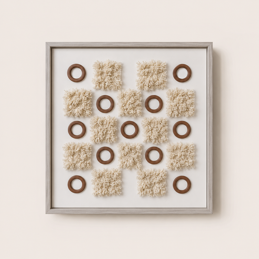 Tableau 3D Cercle et carré — 40 × 40 cm – vue 2 du produit | ODECO