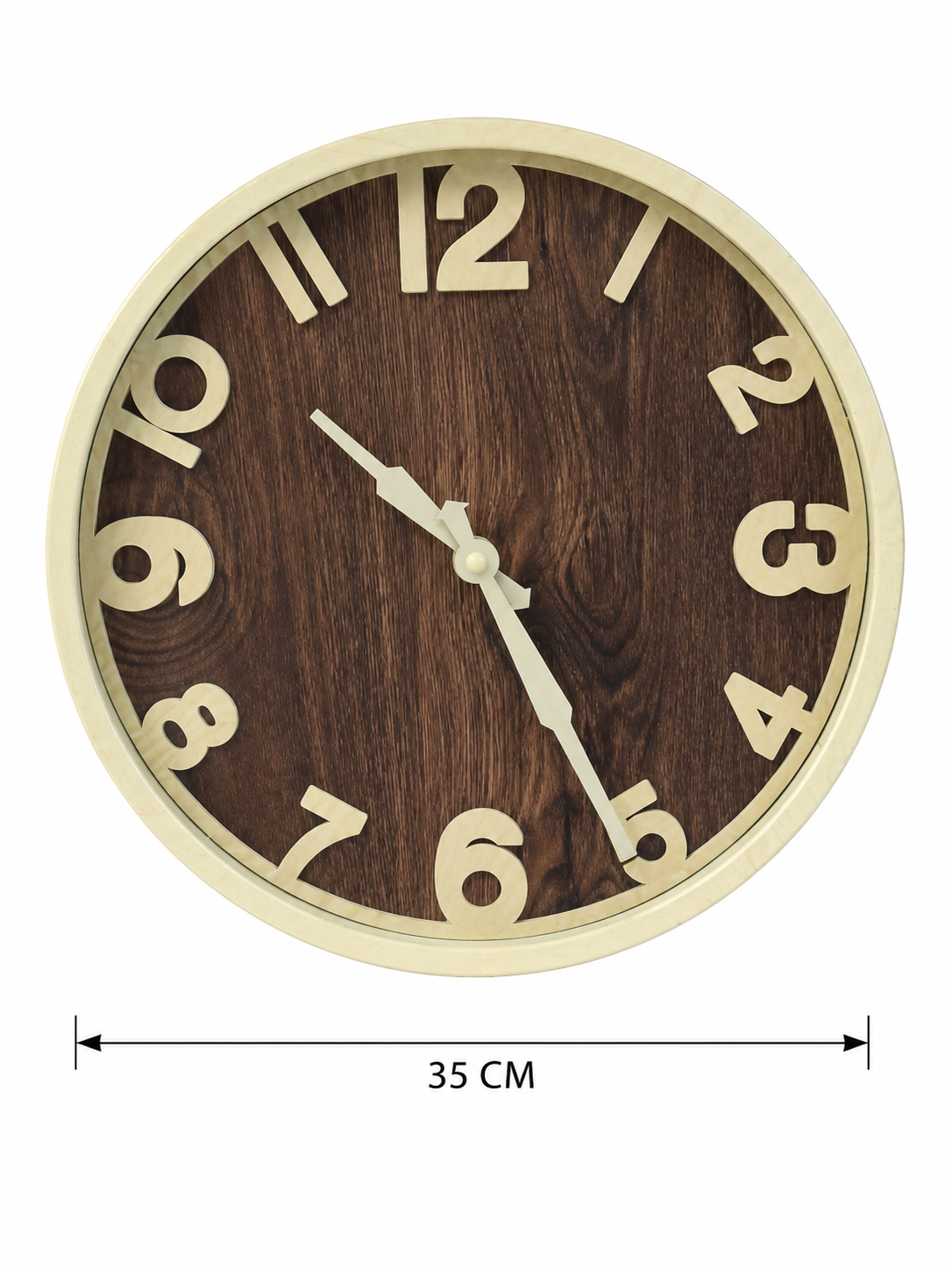 Horloge Murale Effet Bois Naturel – vue 12 du produit | ODECO