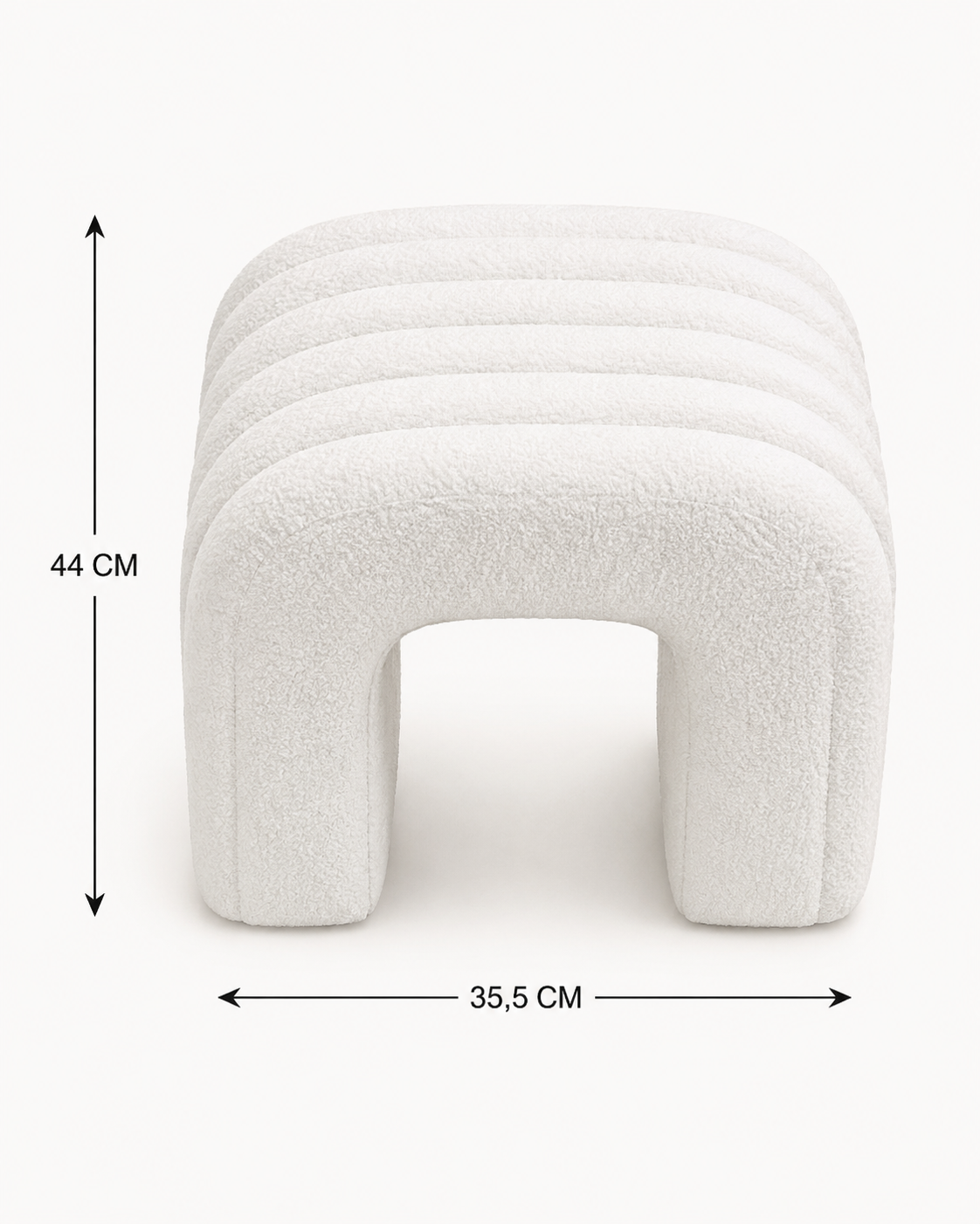 Pouf Arch Tunnel Forme U – vue 5 du produit | ODECO