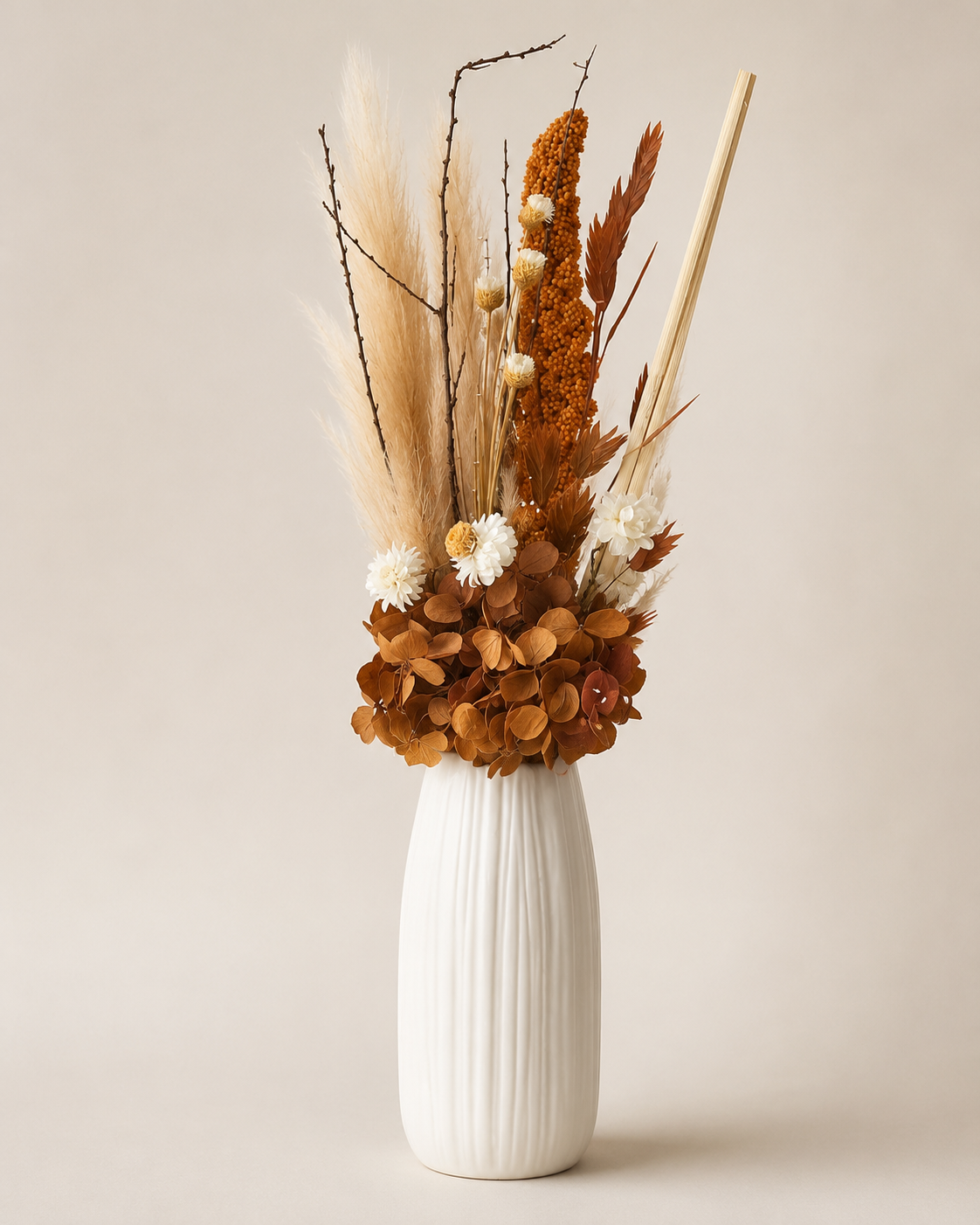 Mini Vase +fleures Séchées Multicouleurs – vue 8 du produit | ODECO