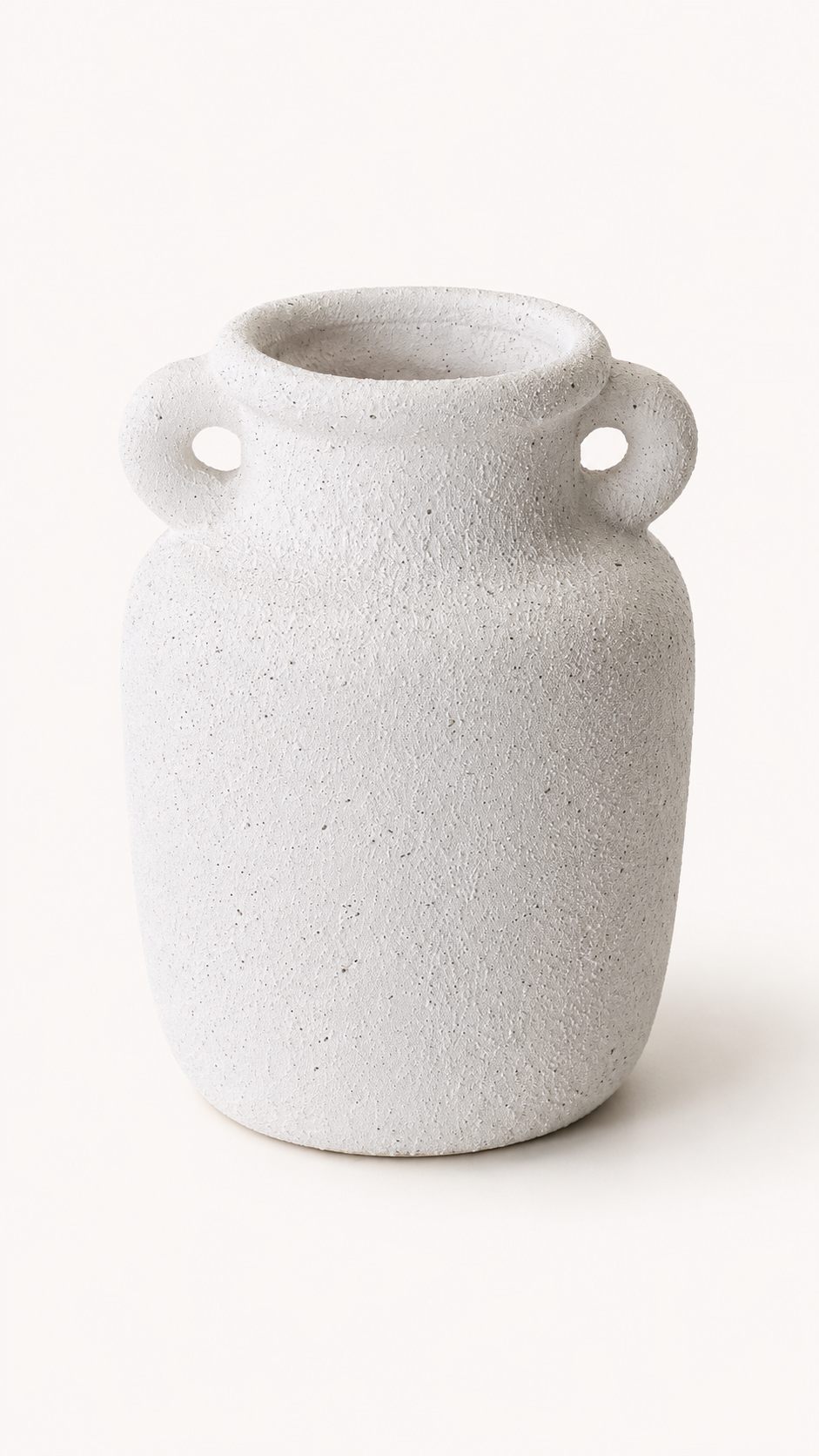 Vase en Terre Cuite Blanc « Athena » (GM)