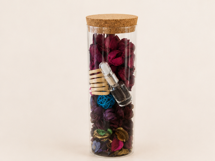 Pot Pourri en Bocale Verre Flûte – vue 9 du produit | ODECO