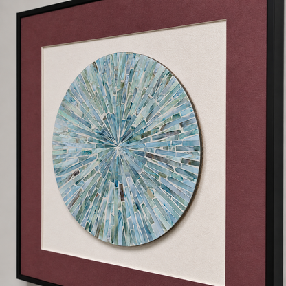 Tableau géométrique cercle — 50 × 50 cm — vue 3, ODECO Boisbriand