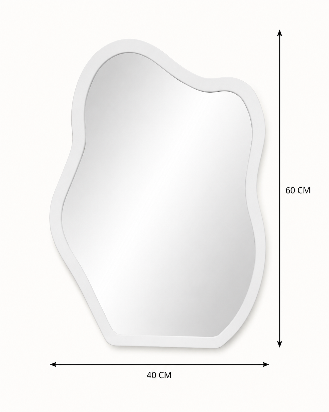 Miroir Nuage Couleur Blanc – vue 4 du produit | ODECO