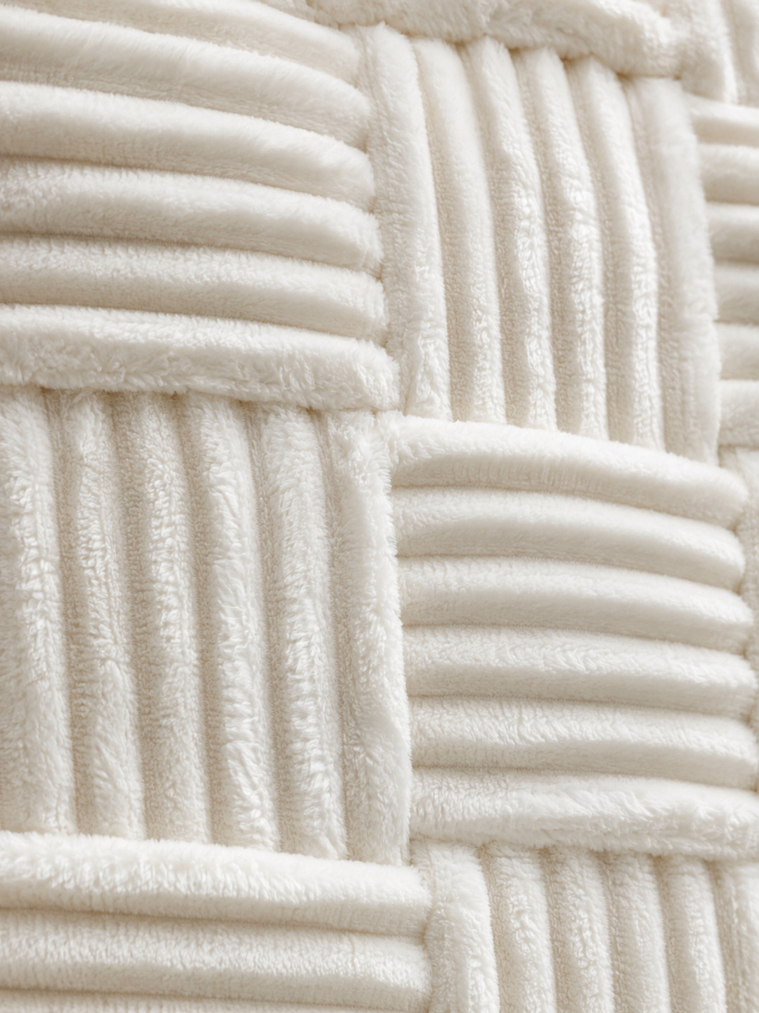 Pouf Carré Tissé Double Pieds Bois – vue 3 du produit | ODECO
