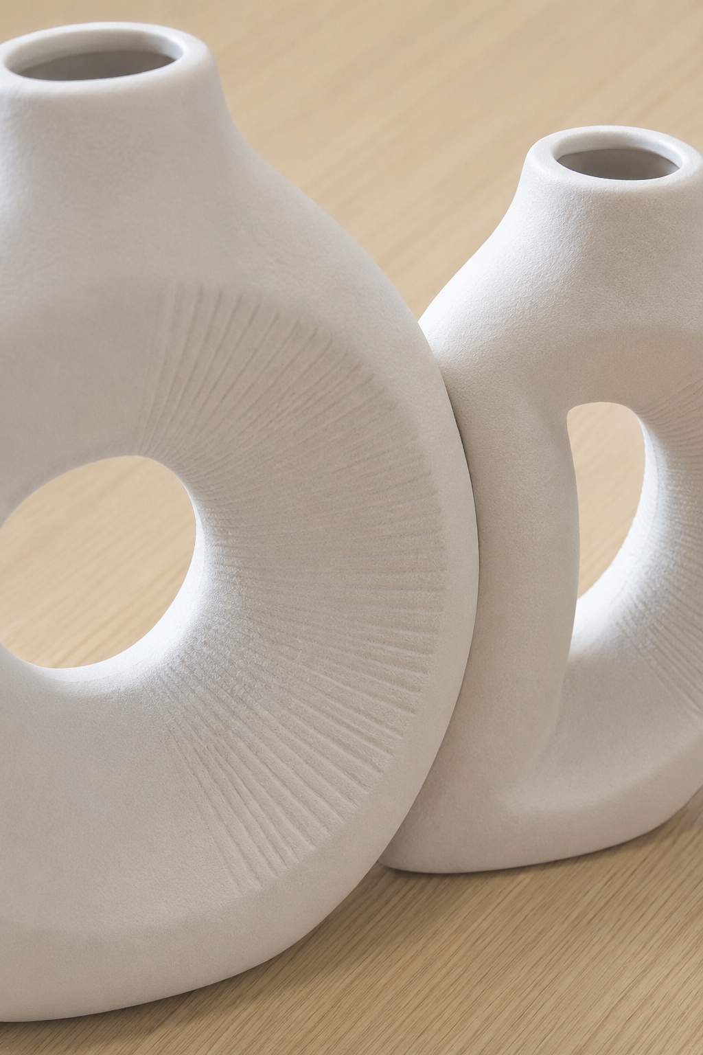 Jeu de Vase Blanc Cassé Jumeaux