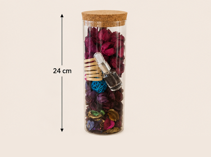 Pot Pourri en Bocale Verre Flûte – vue 7 du produit | ODECO