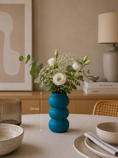 Vase en Céramique Vert « Forêt Profonde » (PM) — vue 3, ODECO Boisbriand