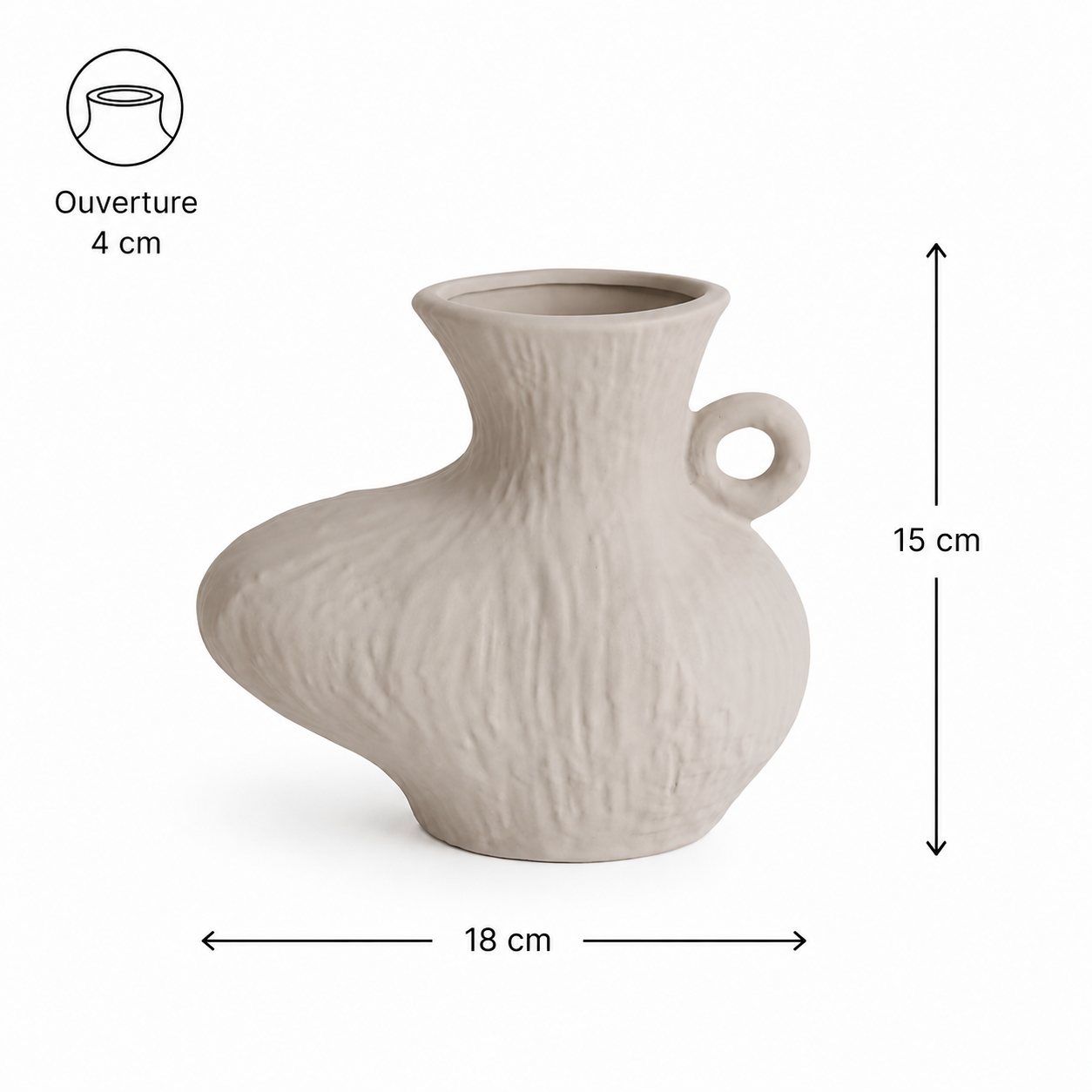 Vase en Terre Cuite « Silhouette » (PM) – vue 8 du produit | ODECO