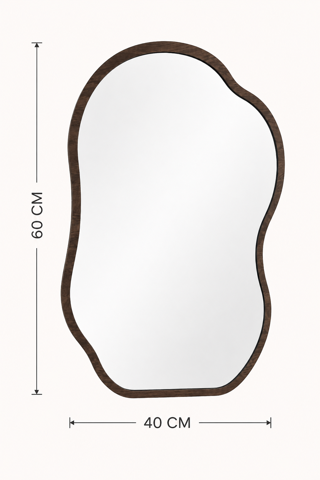 Miroir Nuage Couleur Bois – vue 4 du produit | ODECO