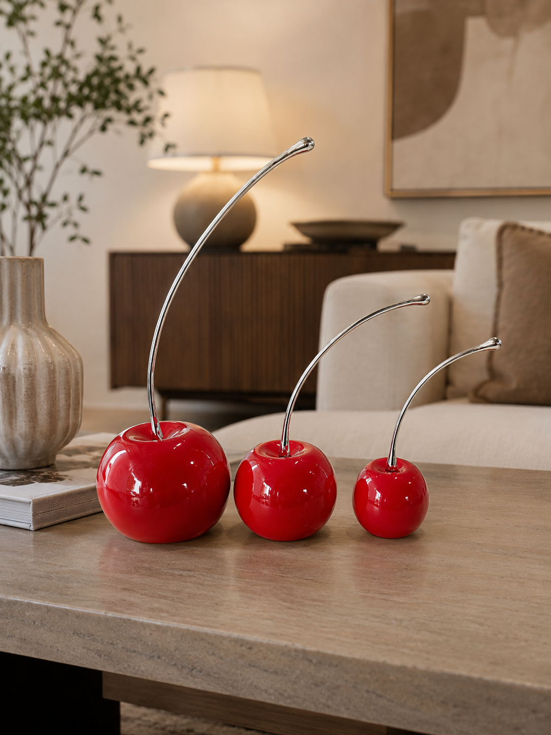 Figurine Trio Cerise – vue principale | ODECO