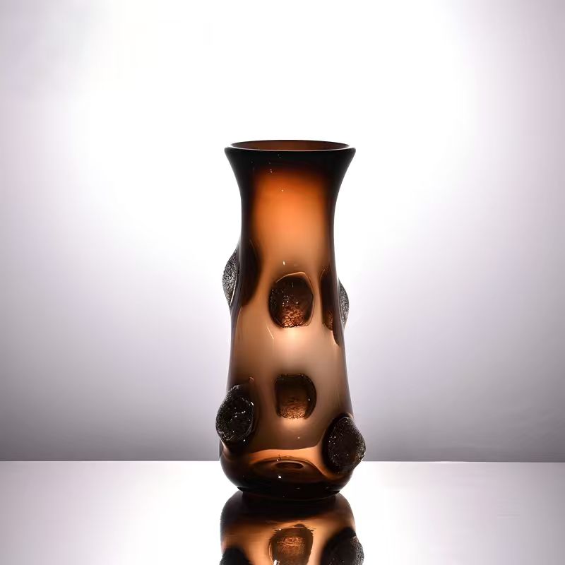 Vase en Verre Soufflé « Miel Sauvage » – vue principale | ODECO