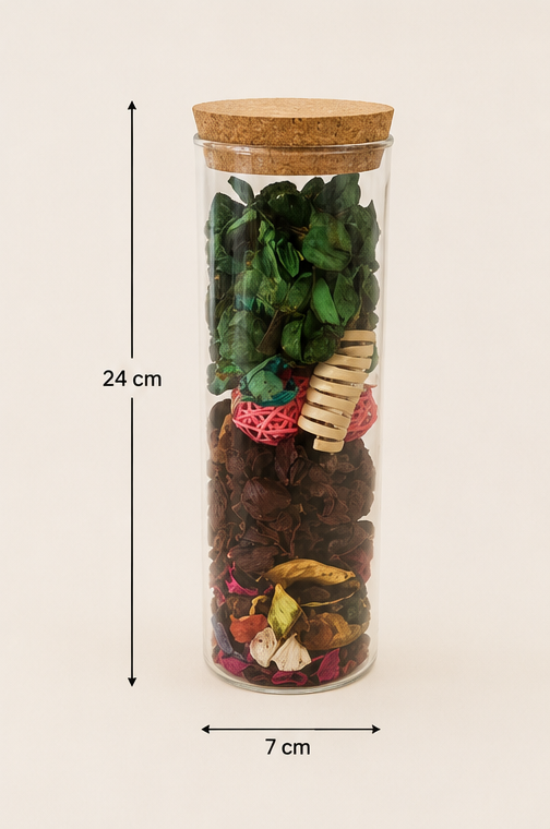 Pot Pourri en Bocale Verre Flûte – vue 4 du produit | ODECO
