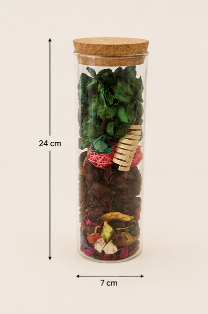 Pot-pourri en bocal de verre Flûte — vue 4, ODECO Boisbriand