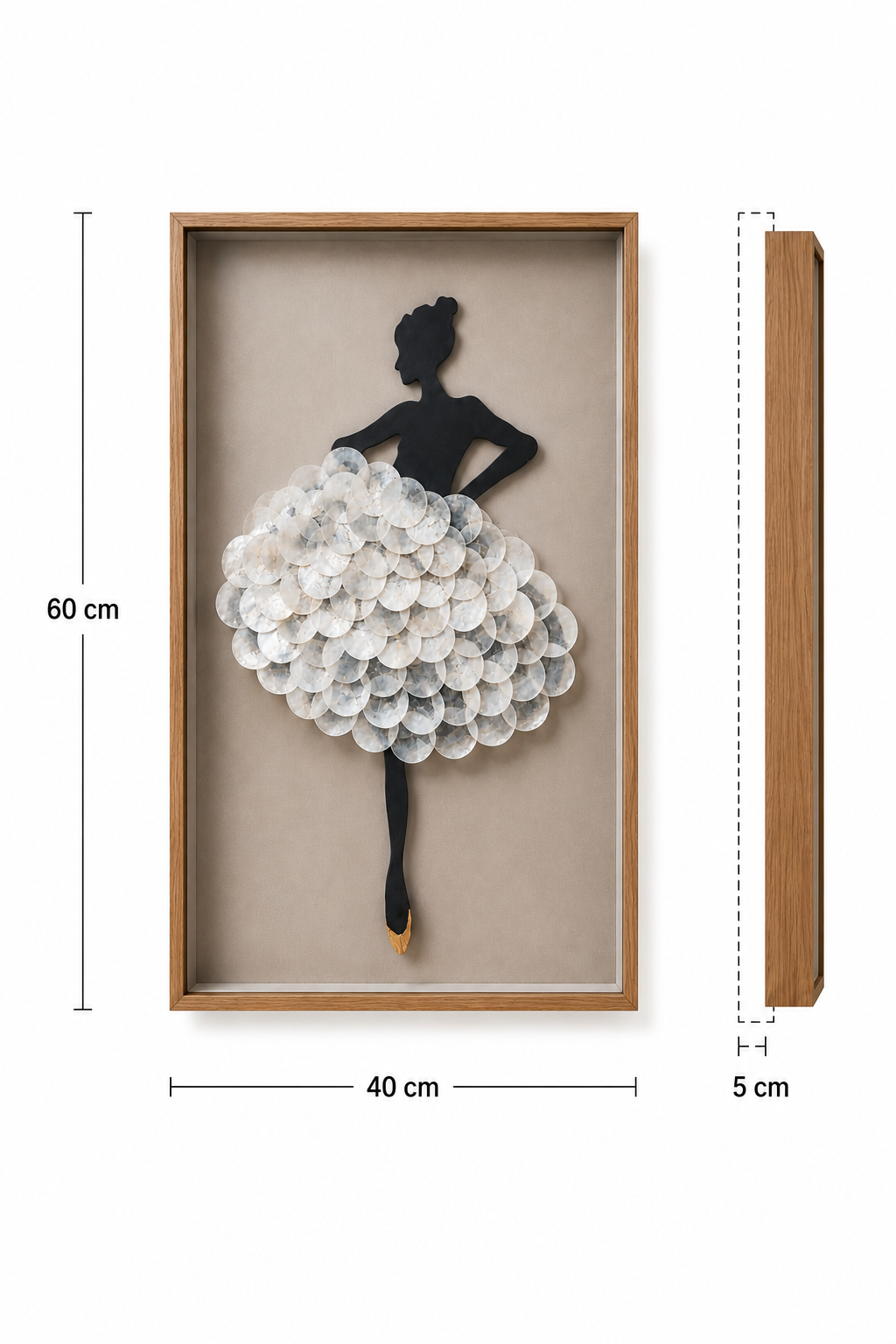 3D Ballerina Woman Painting 40*60