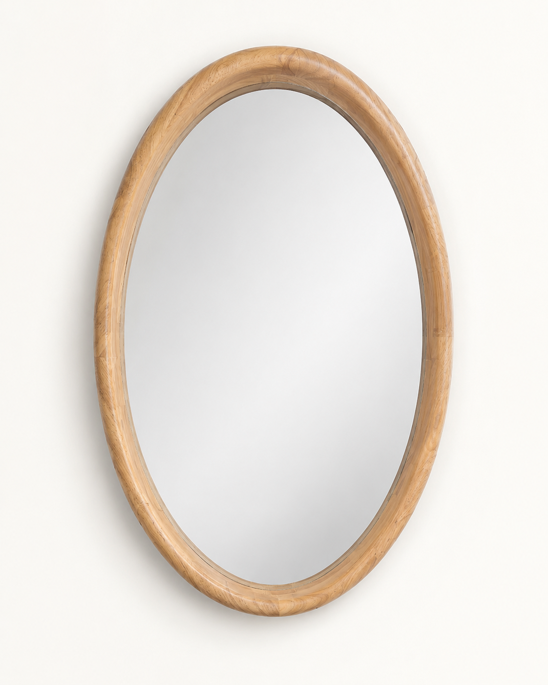 Miroir Ovale Bois Naturel (PM) – vue 2 du produit | ODECO