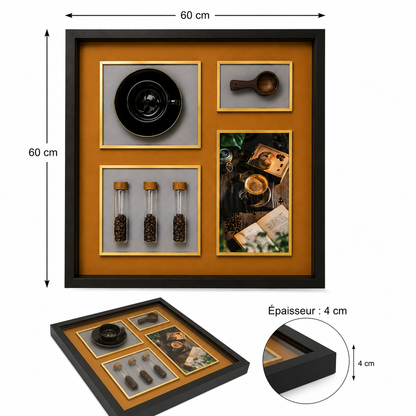 Tableau décoratif cuisine tasse café — 60 × 80 cm — vue 4, ODECO Boisbriand