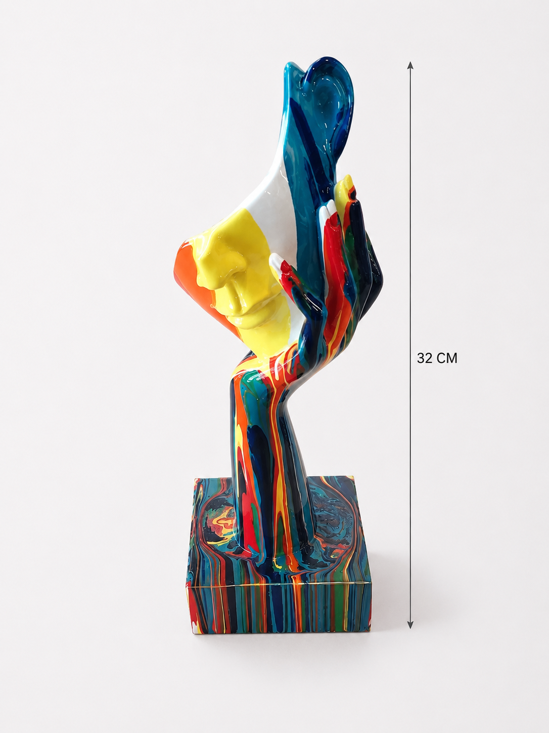 Figurine Visage Coloré – vue 3 du produit | ODECO