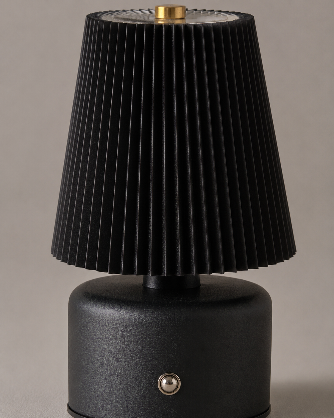 Lampe Rechargeable Vintage Noir, blanc, beige, bois – vue 9 du produit | ODECO