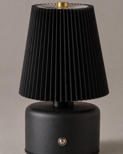 Lampe Rechargeable Vintage Noir, blanc, beige, bois — vue 9, ODECO Boisbriand