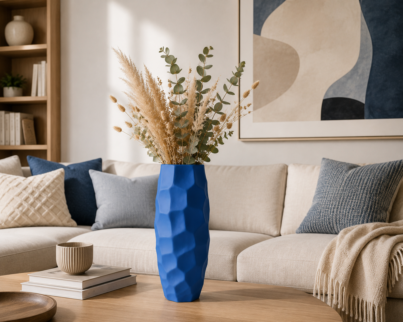 Vase en Céramique « Nid d’abeille » (PM) – vue 6 du produit | ODECO