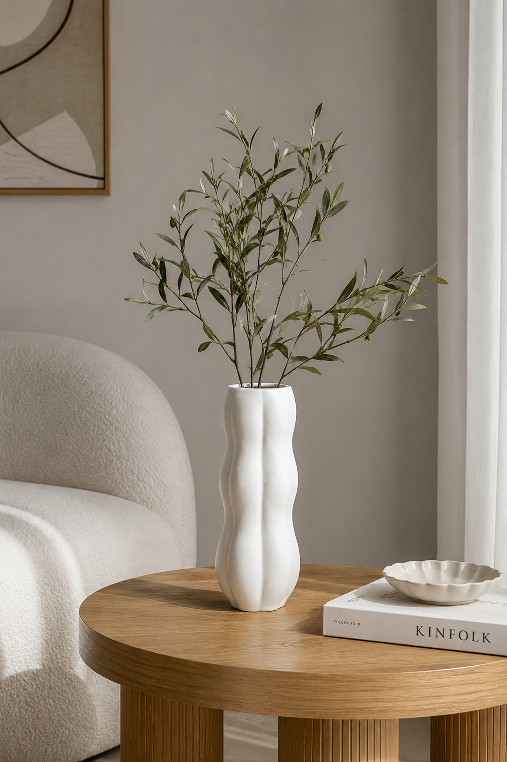 Vase en Céramique Nuage (GM) – vue 2 du produit | ODECO
