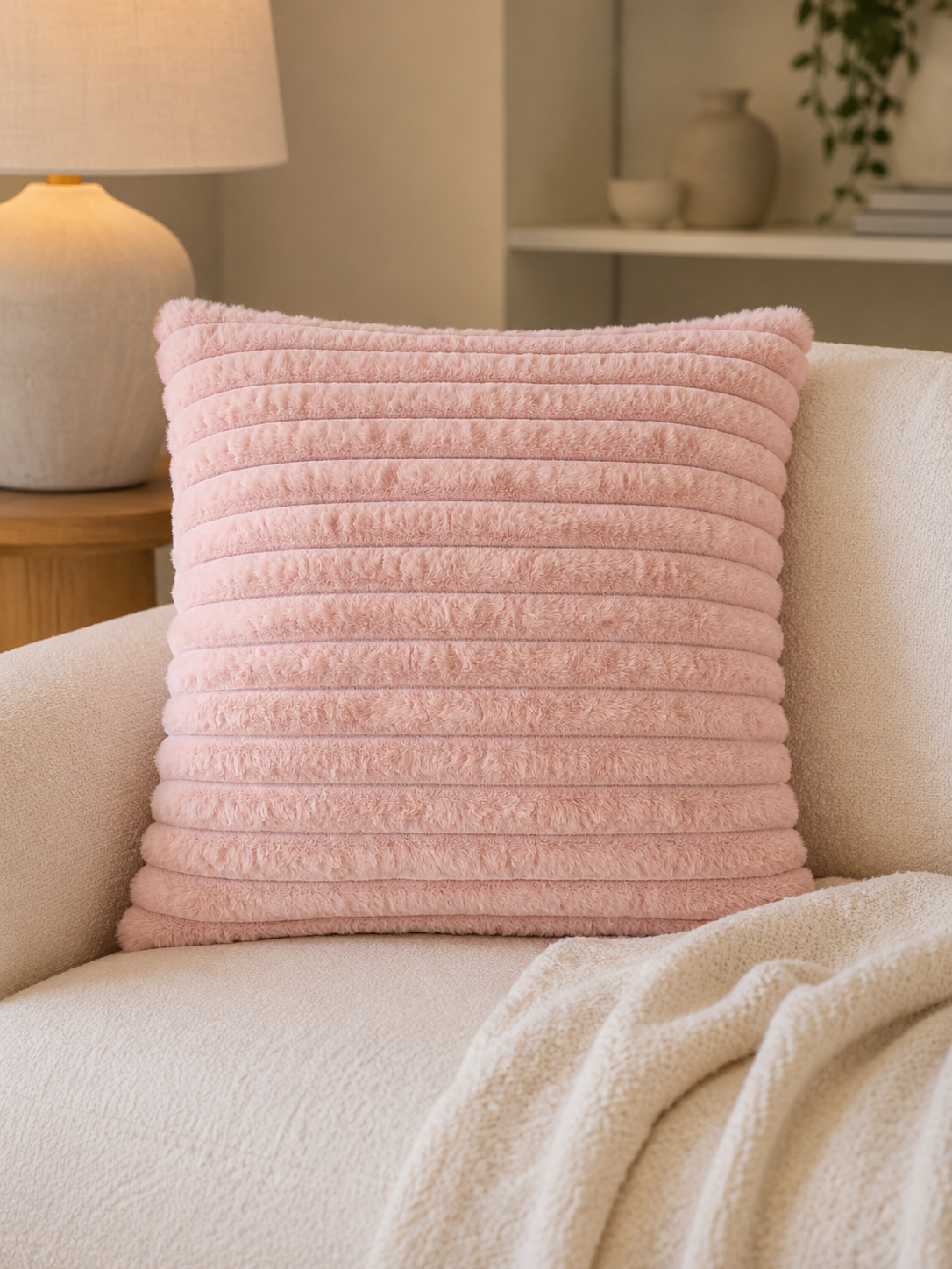 Coussins fluffy 50 × 50 cm – différentes couleurs – vue 3 du produit | ODECO
