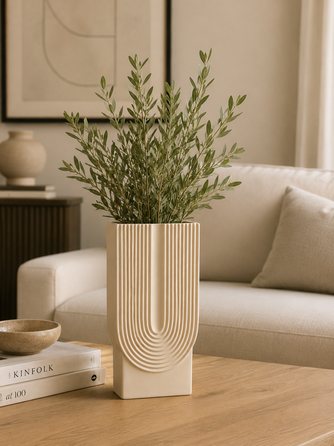 Vase en Céramique « Style Abstrait » (GM) – vue principale | ODECO