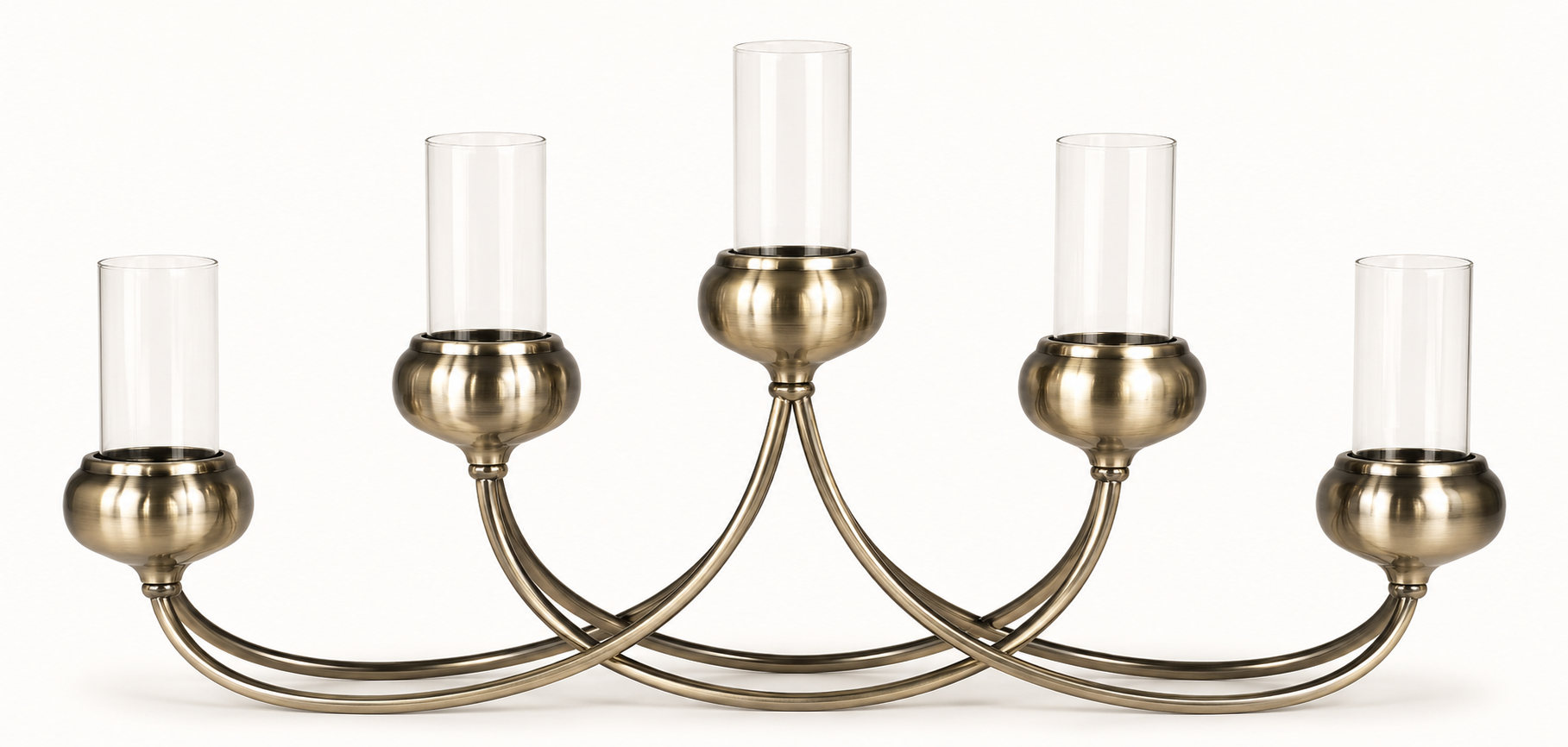 Chandelier en Bronze 5 branches – vue 3 du produit | ODECO
