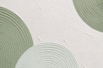 Tableau minimaliste sur toile vert — 80 × 80 cm — vue 3, ODECO Boisbriand