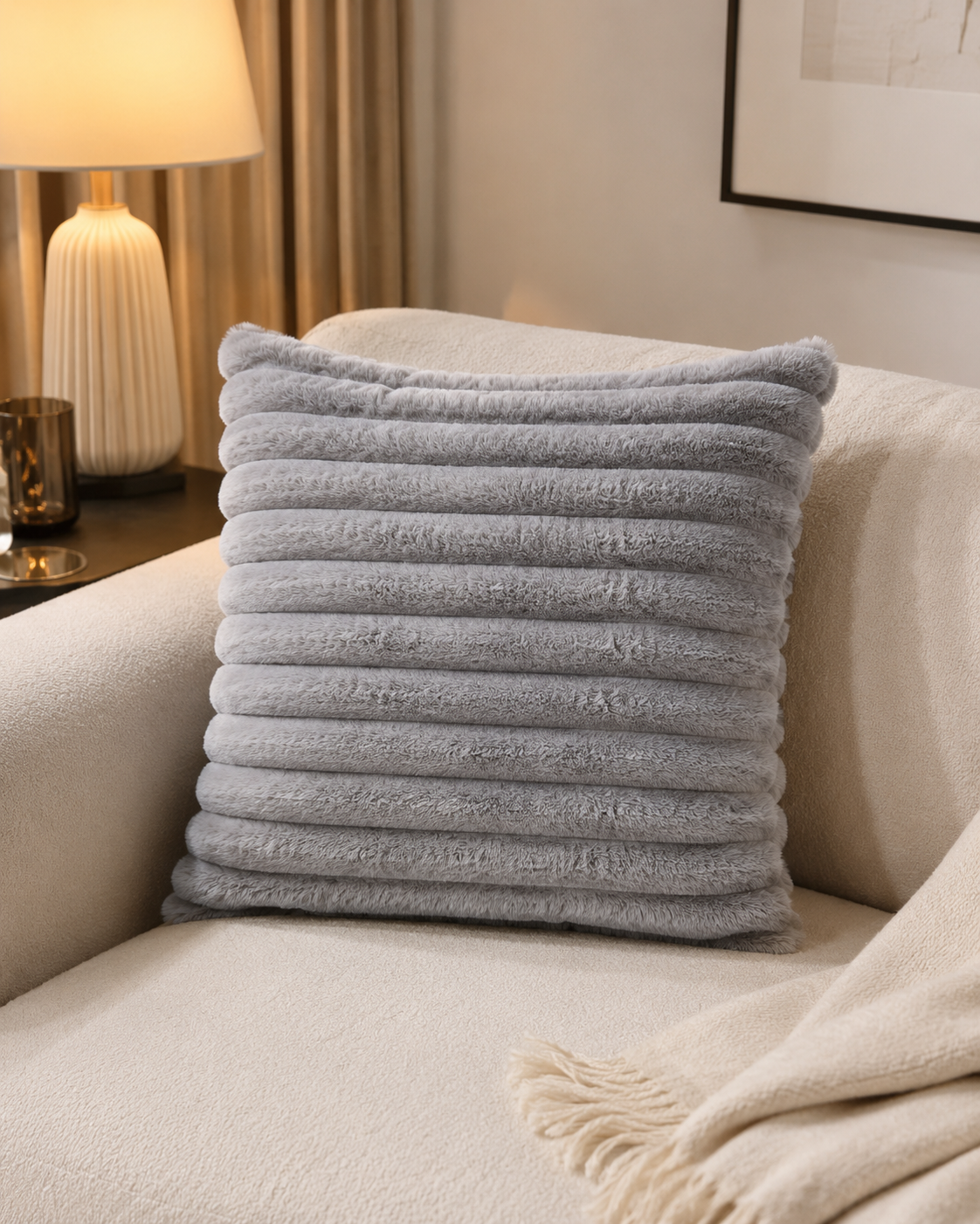 Coussins fluffy 50 × 50 cm – différentes couleurs – vue 2 du produit | ODECO