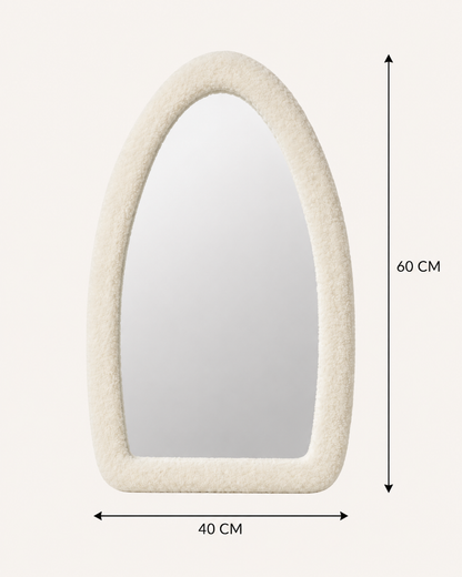 Miroir Fluffy Arc Pointu Blanc — vue 4, ODECO Boisbriand