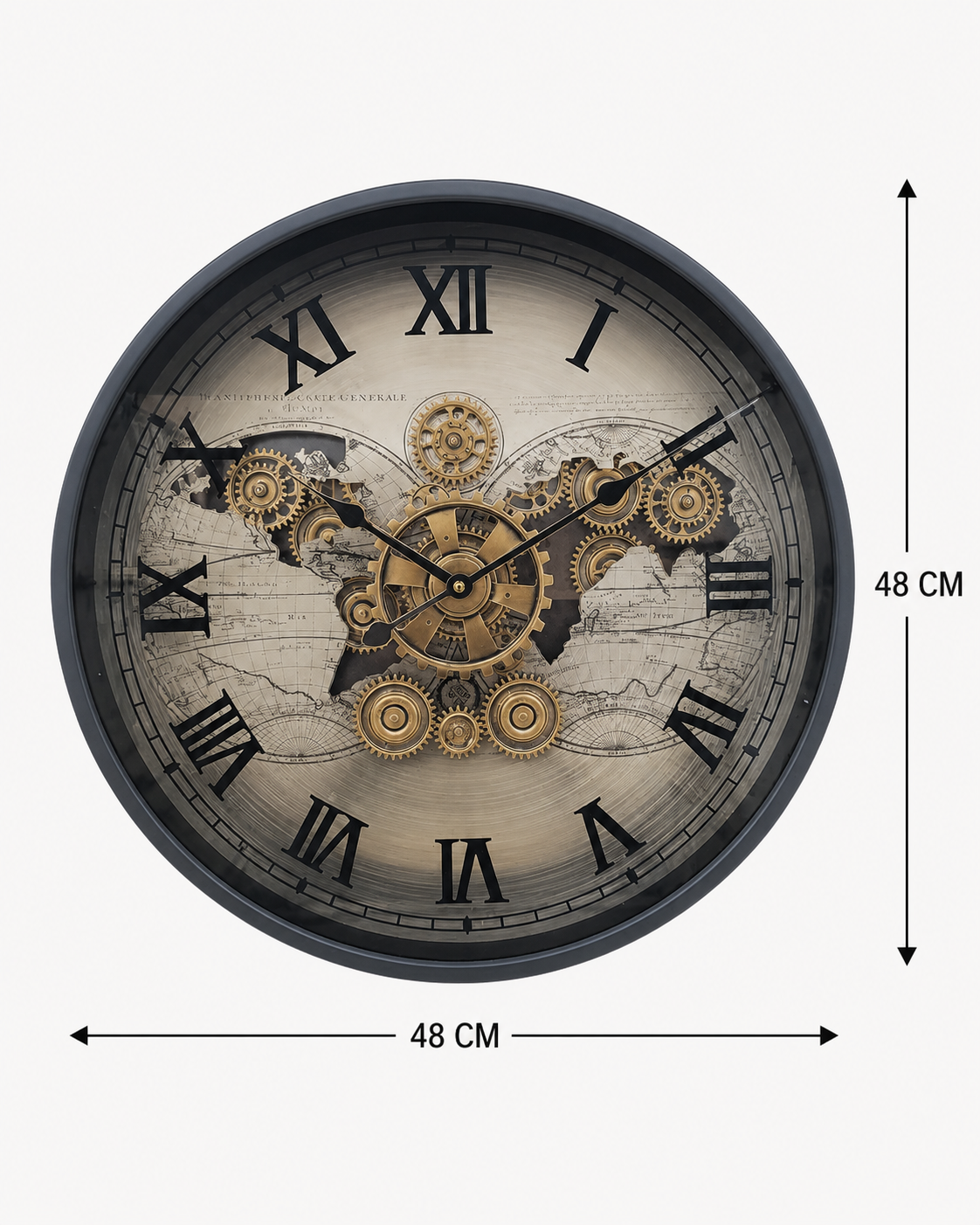 Horloge Vintage Engrenage Bronze MM – vue 4 du produit | ODECO