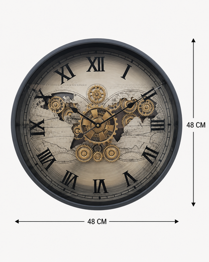 Horloge Vintage Engrenage Bronze MM — vue 4, ODECO Boisbriand