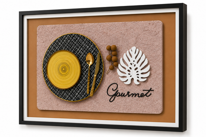 Tableau mural cuisine jaune — 70 × 100 cm — vue 4, ODECO Boisbriand